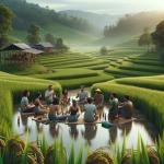 DALL·E 2023-11-12 17.52.44 - A photorealistic image of a beer party in a rice field. The scene depicts a group of people, diverse in gender and ethnicity, casually enjoying beer a.png